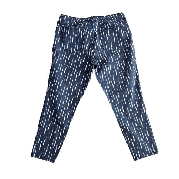 New Directions Jeans Women's 16R Blue Bleach Tie Dyed Skinny Stretch ND314-TDT - Picture 3 of 16